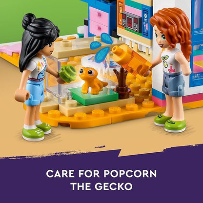 LEGO Friends Liann's Room 41739, Art-Themed Bedroom Playset with Liann & Autumn Mini-Dolls, Collectible Toy for Girls and Boys 6 Plus Years Old