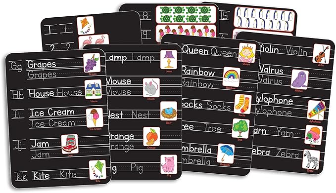 Bendon TS Shure ABC and 123 Alphabet Letters and Numbers Counting Educational Learning Tin with 8 Scratchboards and Wooden Stylus Pre-School Kindergarten Education 51477