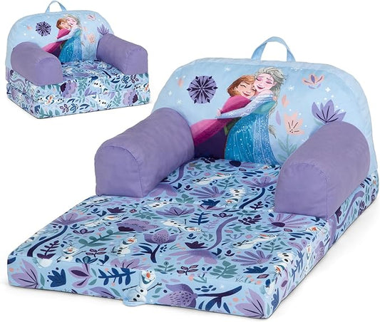 Delta Children - Disney Frozen Cozee Buddy Flip-Out Kids Chair, Purple