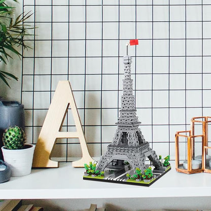 Paris Eiffel Tower World Famous Architectural Model Micro Building Blocks Set 3350 Pieces 3D Puzzle Toys Gifts for Kid and Adult