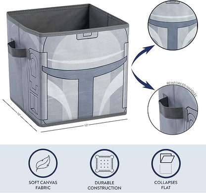 Star Wars The Mandalorian Grogu aka The Child Collapsible Storage Cubes, Set of 2, 10"x10"