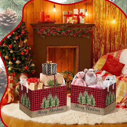 Merry Christmas HOLA Storage Basket, Snowman Waterproof Storage Box, Toy and Clothes Storage Box for Boys and Girls, Santa Christmas Gifts for Nursery, Christmas Winter Party Decoration Storage Cube