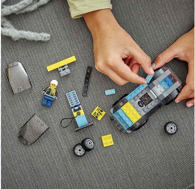 LEGO 60383 City Electric Sports Car Toy for 5 Plus Years Old Boys and Girls, Race Car for Kids Set with Racing Driver Minifigure, Building Toys