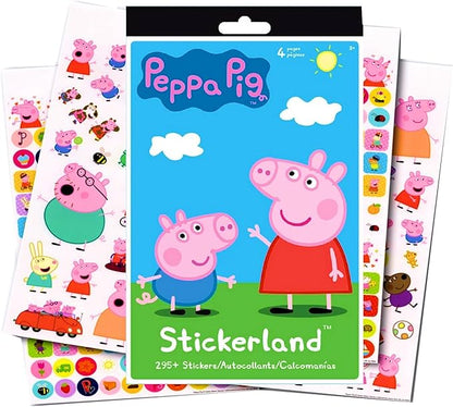 Coloring and Activity Set - Bundle Includes Peppa Pig Coloring Book, Peppa Pig Stickers, and 2-Sided Door Hanger (Peppa Coloring Book & Stickers)