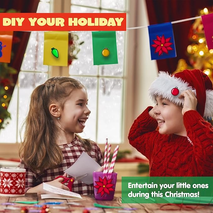 JOYIN 36 Pcs Christmas Make-a-face Sticker Sheets Make Your Own Xmas Characters Mix and Match Sticker with Full Body Design Reindeer, Snowman, Elf, for Kids Party Favor Art Craft Classroom Activities