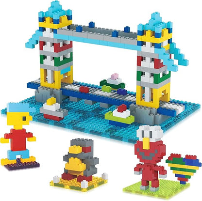 PicassoTiles 512 PCs Grand Playset Magnetic Tiles and Building Block Combo Creative Buildings & Figures Such as Bridges Hearts Unique Characters & More Educational STEM Toys Learning Activity Ages 3+