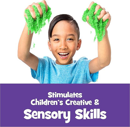 Kinetic Sand, The Original Moldable Sensory Play Sand Toys for Kids, Green, 2 lb. Resealable Bag, Ages 3+