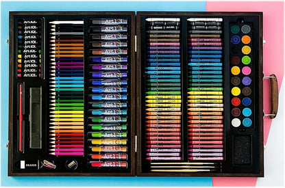 Art 101 USA Art 101 173-Piece Wood Art Set,Mulit Colored,173 Piece Set,53173MB