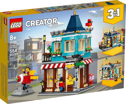 LEGO Creator 3in1 Townhouse Toy Store 31105, Cool Buildable Toy for Kids Building Kit (554 Pieces)