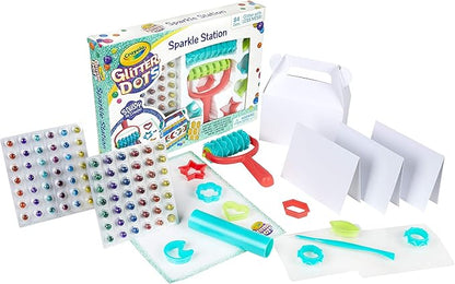 Crayola 04 0704 Glitter Dots Sparkle Station Craft Kit, Gift for Kids Age 6+