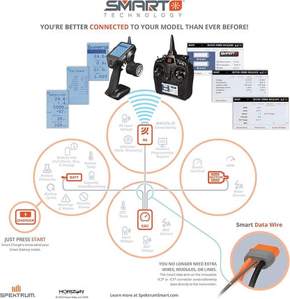 Spektrum Avian 45 Amp Brushless Smart ESC, 3S-6S, SPMXAE1045, White