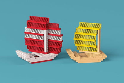 Tegu 120 Piece Perfect Blocks Building Set, Rainbow (Amazon Exclusive)