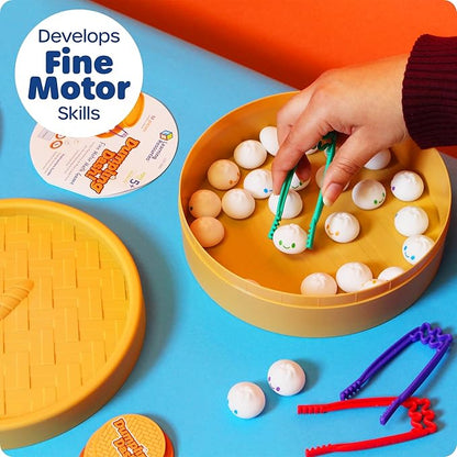 Learning Resources Dumpling Dash Fine Motor Math Game - Squishy Dumpling Toy, Montessori Counting Toys, Board Game, Play Food, Homeschool, Fine Motor Skills, Homeschool Preschool