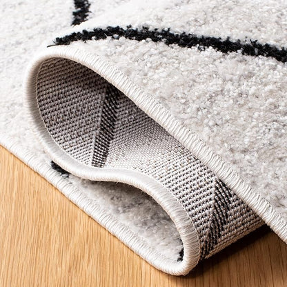 SAFAVIEH Adirondack Collection Accent Rug - 2'6" x 4', Ivory & Black, Modern Geometric Design, Non-Shedding & Easy Care, Ideal for High Traffic Areas in Entryway, Living Room, Bedroom (ADR241A)