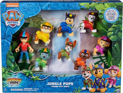 Paw Patrol: Jungle Pups Action Figures Gift Pack, with 8 Collectible Toy Figures, Kids Toys for Boys and Girls Ages 3 and Up