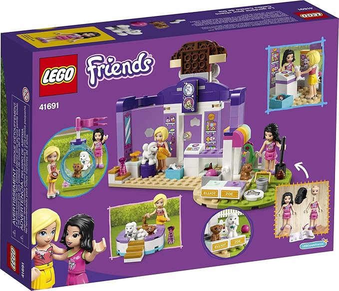 LEGO Friends Doggy Day Care 41691 Building Kit; Birthday Gift for Kids, Comes with 2 Mini-Dolls and 2 Toy Dog Figures, New 2021 (221 Pieces)