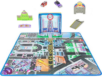 Paw Patrol, True Metal Adventure City Movie Play Mat Set with 2 Exclusive Toy Cars (Amazon Exclusive), 1:55 Scale, Kids Toys for Ages 3 and up