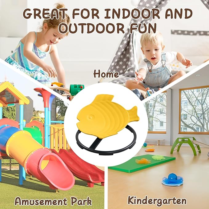 Autism Sensory Products Sit and Spin Kids Swivel Chair for Kids Toddlers Sensory Spinning Seat Improve Kids' Carsickness, Seasickness, Airsickness