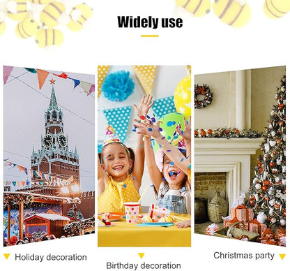 Skylety Wool Felt Bees Mini Crafts Cute Plush Toy Crafts Honey Bee for Crafts DIY Baby Shower Gender Reveal Gift Bee Themed Party Favors Jewelry Accessory Tiered Tray Decoration (30 Pieces)