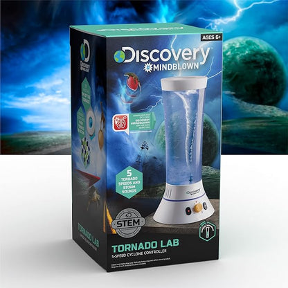 Discovery #MINDBLOWN Tornado Lab, 5-Speed Cyclone Controller, Educational Learning Activity Kit, Fun and Exciting Toy, STEM Experiment Set for Boys, Girls, Kids Ages 6+