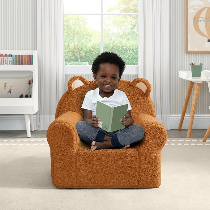 Delta Children Deluxe Cozee Chair, Brown Teddy Bear