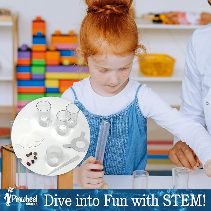 Water Filter DIY Kit for Kids - STEM Water Purification Kit with Pebbles, Sand, Filter Chamber & Paper, Educational Science and Arts Experiments for Ages 9-12