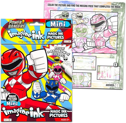 Power Rangers Coloring Book Super Set - Bundle with 3 Power Rangers Coloring and Activity Books for Kids Plus Stickers | Power Rangers Party Supplies for Boys