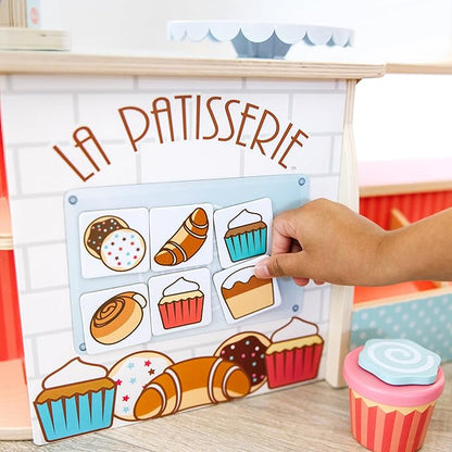 Melissa & Doug Wooden La Patisserie Bakery (39 Pieces) - FSC Certified