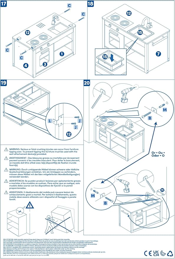 Battat – Play Kitchen & Market – Toddler-Friendly Size – Chalkboard Menu & Oven Dials – 25 Toy Cooking Accessories – 2 Years + – Two n' One Cookin' Fun