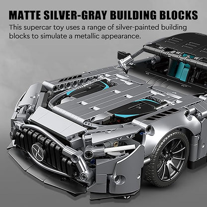 Super Sports Car Building Sets for Adults, 1:14 MOC Buildable Racing Cars Model Building Blocks Kit, Collectible Supercar Birthday Gifts for Boys Teens(1466pcs)