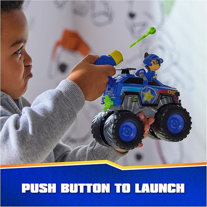 Paw Patrol: Rescue Wheels Chase’s Cruiser, Toy Truck with Projectile Launcher and Collectible Action Figure, Kids Toys for Boys & Girls Ages 3 and up