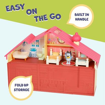 Bluey Toy House Mega Bundle Family Home & BBQ Playhouse Toys, Bingo, Bandit, Chilli, Kids Doll House Playset for Toddlers 3-5, Amazon Exclusive
