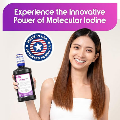 ioRinse Ready-to-Use (RTU) Mouthwash for Fresher Breath, Halitosis Relief, Alcohol-Free, Fluoride-Free and a Professional Clean, Original ioRinse RTU Mouth Wash, Zero Alcohol - Soft Mint Flavor, 1L