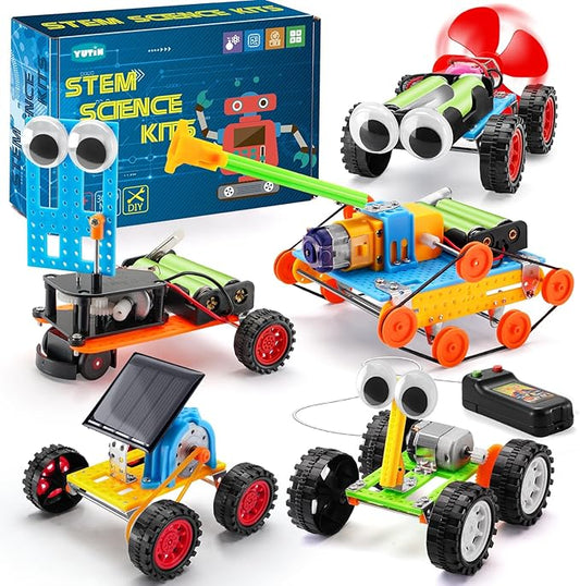 STEM Kits for Kids Age 8-10, STEM Toys for 6 7 8 10 12 Year Old Boys Girls Gifts, Robot Building Kits for Boys Crafts 8-12 5-7, Science Experiments for Kids 5 6-8 8-13, Car Engineering Activities Kit