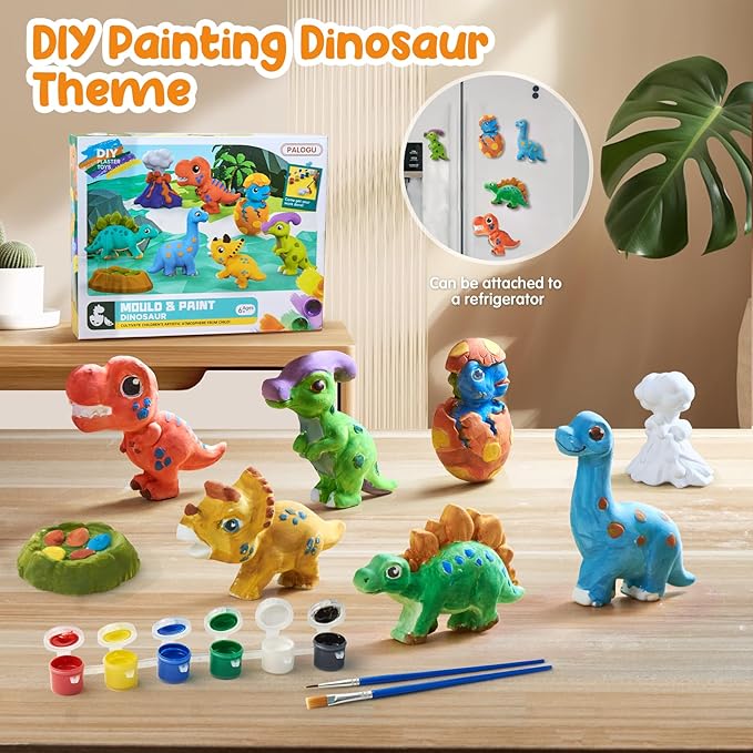 stochastic box Kids Crafts Set,Ceramic Painting Kit,Paint Your Own DIY Ceramic Figurines,Painting Kit DIY Toys Kids