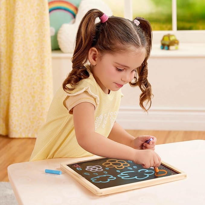 B. toys- Magnetic Alphabet & Count n' Doodle Duo Pack- Magnetic Puzzles – Wooden Puzzle Pack – Numbers & Alphabet – 2-in-1 Chalkboard Side – 3 Years +