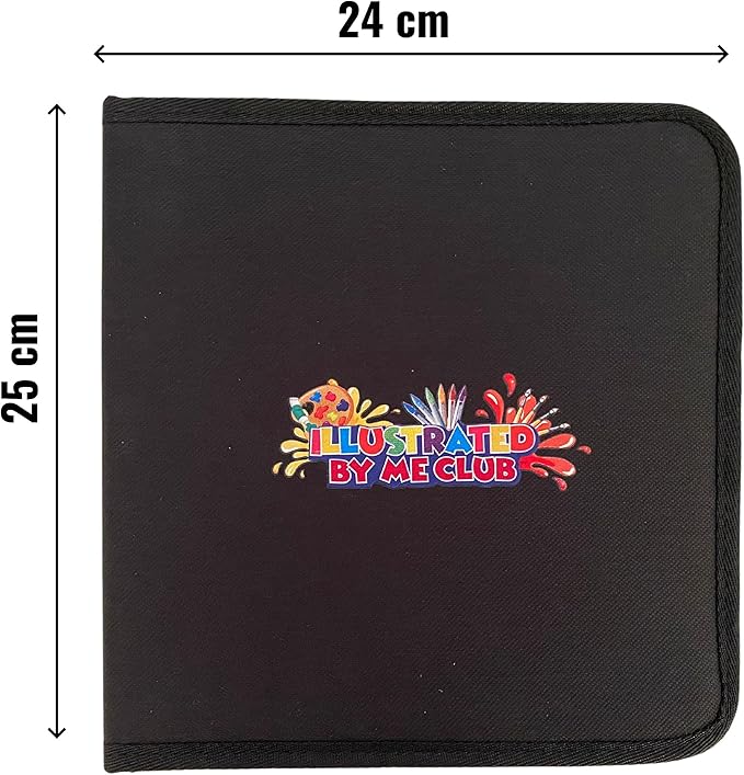 Illustrate Me- KidsTravel Activity Set Storybook-Bring The Story to Life with Your Creative Illustrations-Portable Art Set Kids 6-12- Drawing kit for Kids-Handy Zipped case-Kids Art-Drawing-Storybook