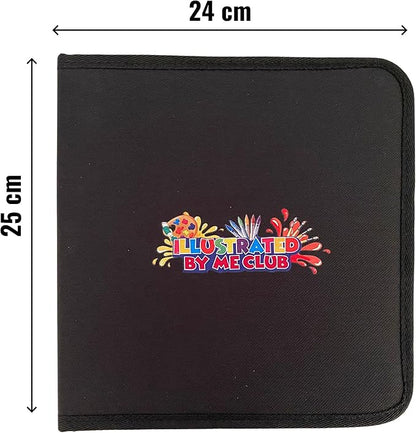 Illustrate Me- KidsTravel Activity Set Storybook-Bring The Story to Life with Your Creative Illustrations-Portable Art Set Kids 6-12- Drawing kit for Kids-Handy Zipped case-Kids Art-Drawing-Storybook