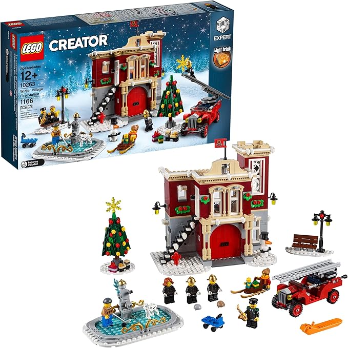 LEGO Creator Expert Winter Village Fire Station 10263 Building Kit (1166 Pieces)