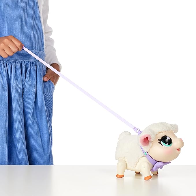 Little Live Pets - My Pet Lamb Soft and Wooly Interactive Toy Lamb That Walks, Dances 25+ Sounds & Reactions for Kids, Ages 5+