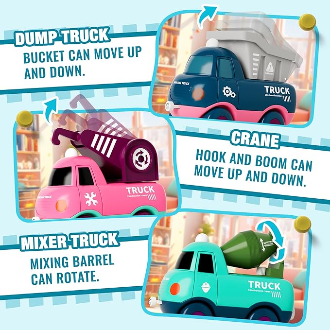 Electric Train Set for Toddlers, Kids Train Set w/Music, Lights & Train Tracks - First Choo Choo Train for Toddlers, Magnetic Train Toys for Toddlers, Birthday Gifts for Boys Girls