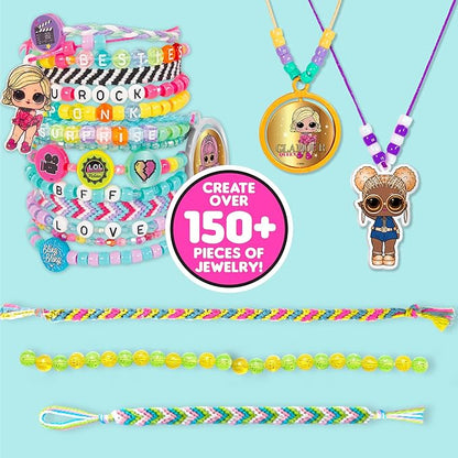 L.O.L. Surprise! Double Feature Ultimate Jewelry Studio, Over 2500 Beads, Create 150+ Pieces of Jewelry, Includes LOL Surprise Charms & Rotating Charms, Bead Kit For Kids Ages 6, 7, 8, 9