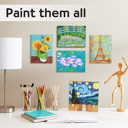 Faber-Castell Paint by Number Museum Series - Vincent Van Gogh, The Starry Night - Paint by Numbers for Adult Beginners & Young Artists (Packaging May Vary)