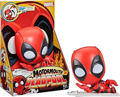 Marvel Motormouth Deadpool, 5-Inch (15cm) Electronic Talking Toy with Lights, Sound Effects, & 50+ Phrases, Super Hero Toys for Kids Ages 14+
