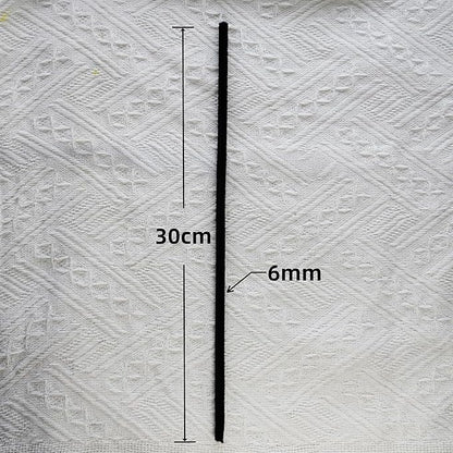 Qirimoi Black Pipe Cleaners Craft Pipe Cleaners Bulk Pipecleaners Crafts Supplies，200Pcs Black