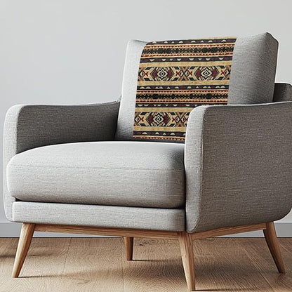 Aztec Recliner Covers for Large Recliner Washable Chair Headrest Cover Wrinkle Resistant Couch Headrest Protector for Home, Office & Theater Seat