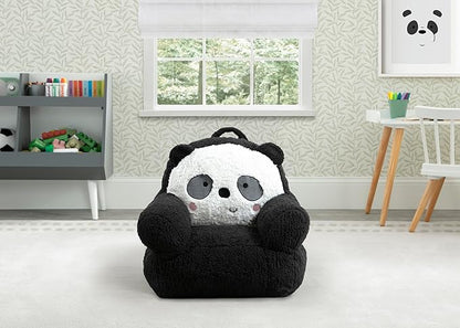 Delta Children Panda Cozee Buddy Chair, Black/White