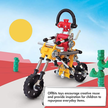 Motorbike Stem Building Toys, RiderBit Educational Build Your Own Robot Toy for Kids 8+ Year Old Boys and Girls, Stem Toys Engineering Kit, Vehicle Construction Toys Steam Gift