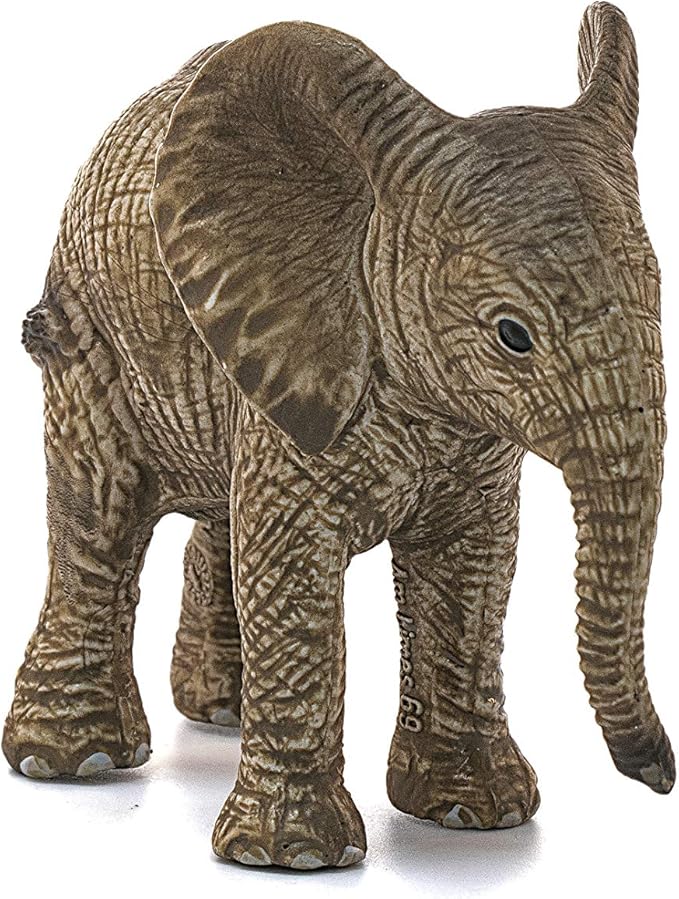 Schleich Wild Life, Animal Figurine, Animal Toys for Boys and Girls 3-8 years old, African Elephant Calf, Ages 3+