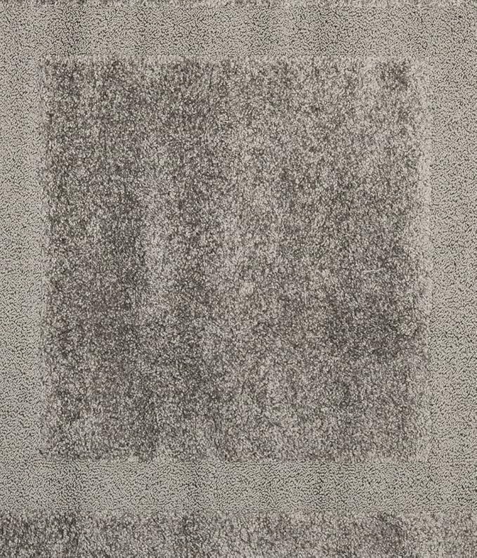 SAFAVIEH Florida Shag Collection 6'7" Square Grey/Grey SG454 Border Non-Shedding Living Room Bedroom Dining Room Entryway Plush 1.2-inch Thick Area Rug